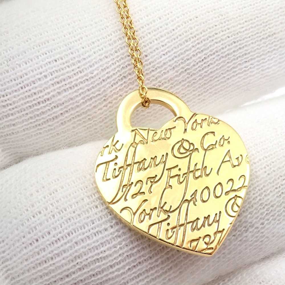 Tiffany & Co. Yellow Gold Notes Heart New York 5t… - image 7