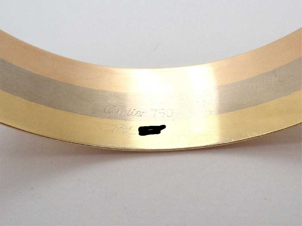 Cartier 18k Tri-Color Gold Double C Wide Cuff Ban… - image 3