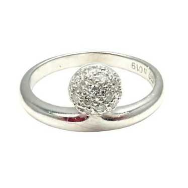 Tous Tous 18k White Gold Diamond Ring 5.25 - image 1