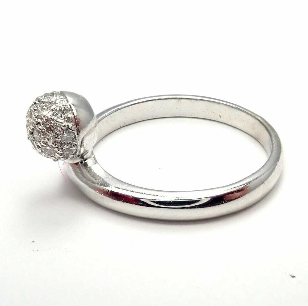 Tous Tous 18k White Gold Diamond Ring 5.25 - image 4