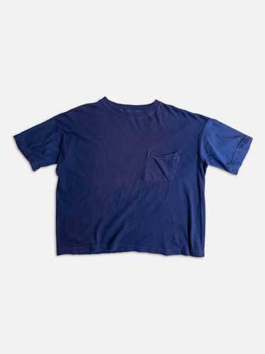 Cropped Blue Pocket Tee - 1990's
