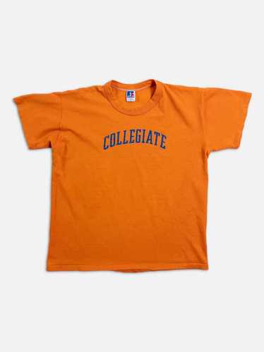 Faded Orange Collegiate Tee - 1980's