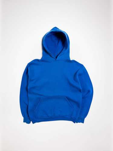 Faded Royal Blue Blank Russell Hoodie - 1980's