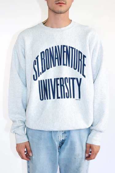 Heather Gray St. Bonaventure Sweatshirt - 1990's