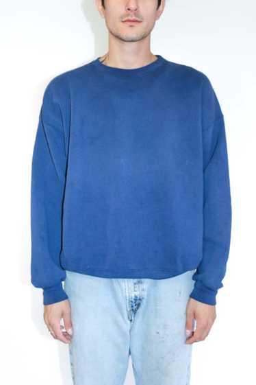 Navy Blue Blank Sweatshirt - 1980's