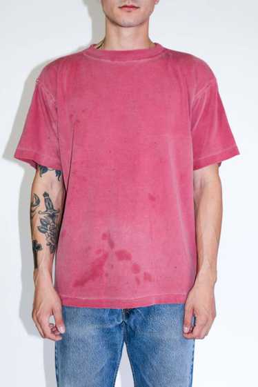 Sun Faded Red Stained Tee - 1980's
