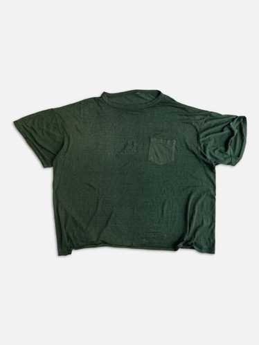 Thrashed Forest Green Pocket Tee - 1990's