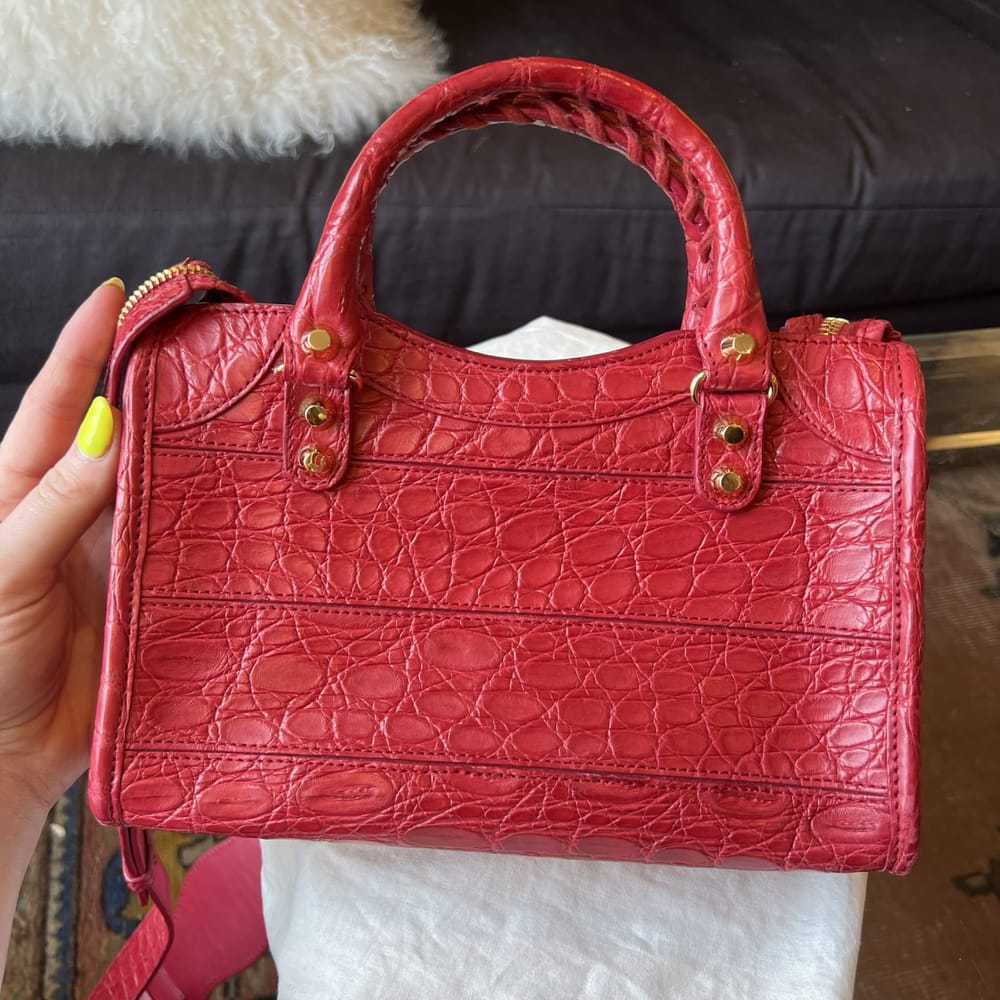 Balenciaga City crocodile handbag - image 4