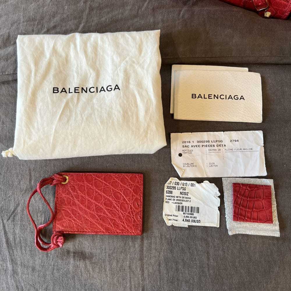 Balenciaga City crocodile handbag - image 9