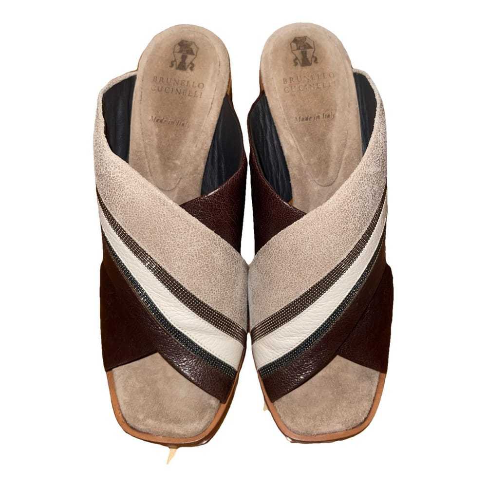 Brunello Cucinelli Leather mules - image 1