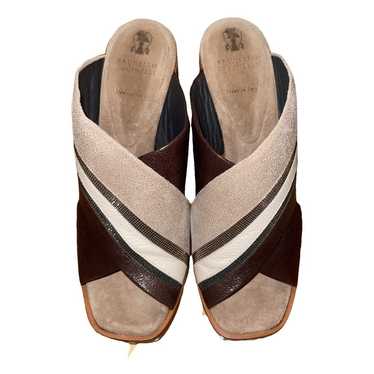 Brunello Cucinelli Leather mules - image 1