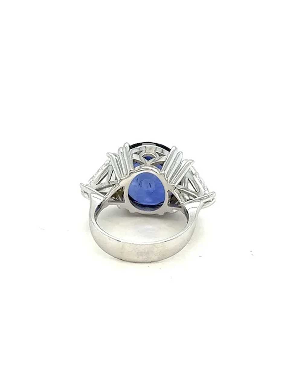 GIA Certified 14.64 Carat Blue Sapphire Diamond R… - image 10