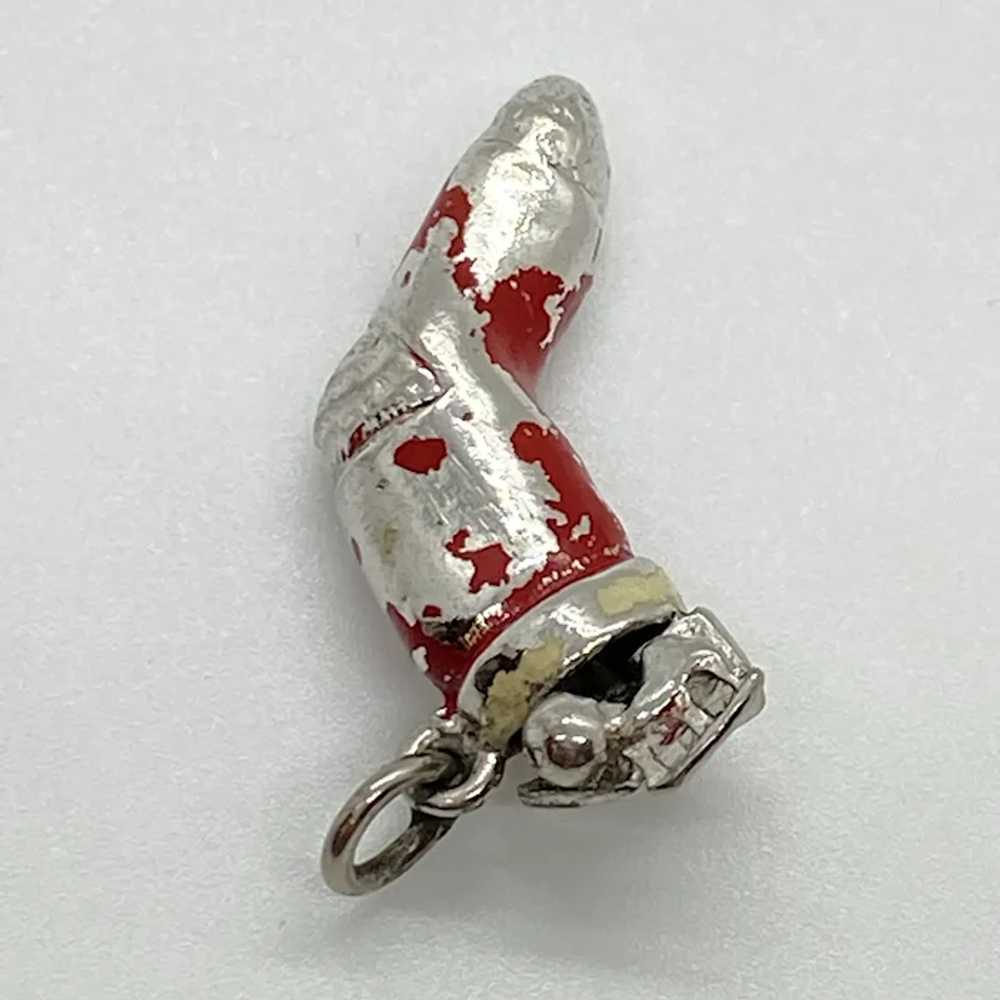 Filled Christmas Stocking Vintage Charm Sterling … - image 2