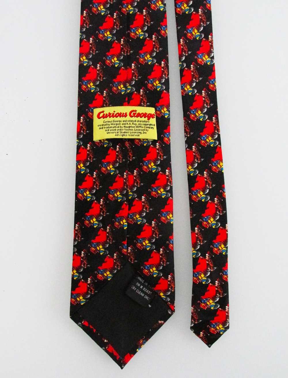 Other Curious George Christmas Men's Tie - image 3