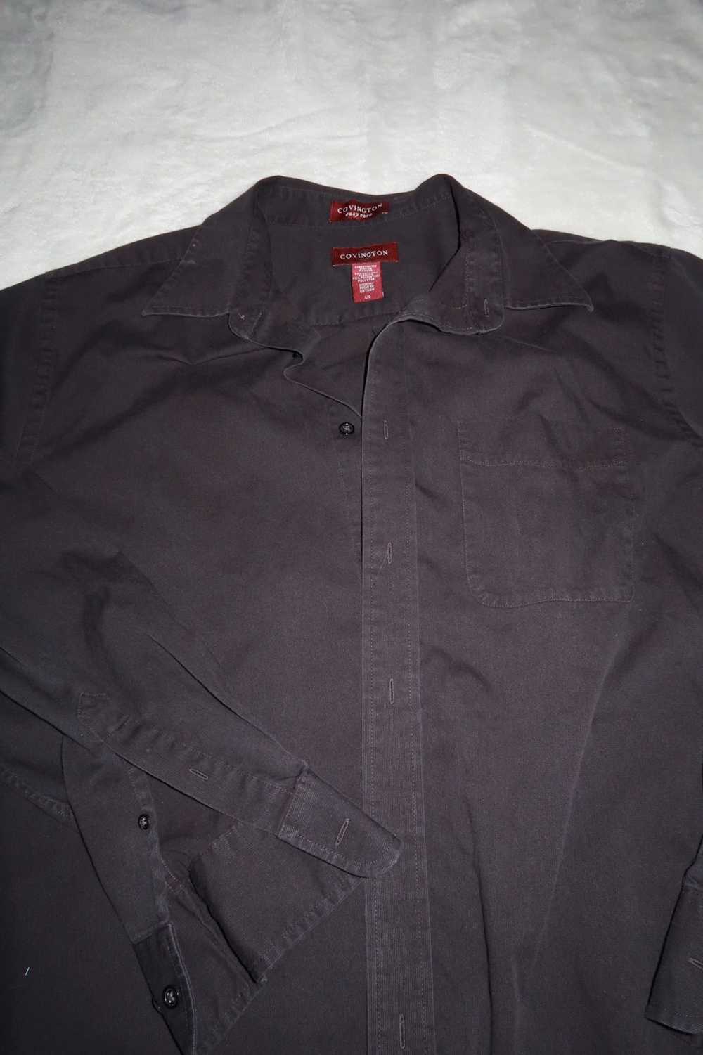 Covington Black Button Up T Shirt - image 3