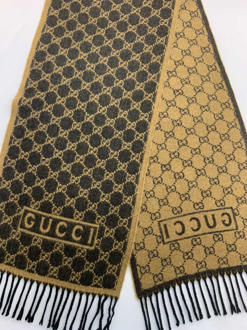 Streetwear × Vintage Vintage Gucci Scarf / Wool /… - image 3