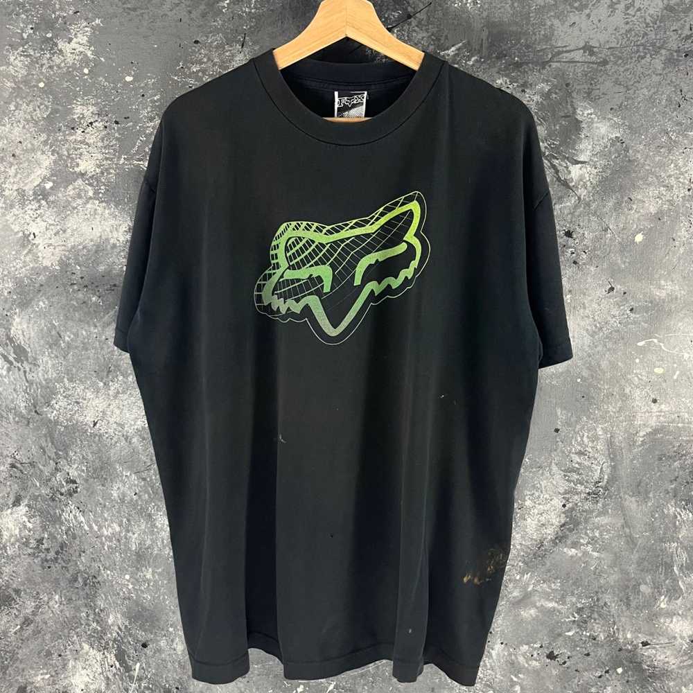 Vintage Fox Racing Cup The World Championship T-Shirt XL Black All Over 90s