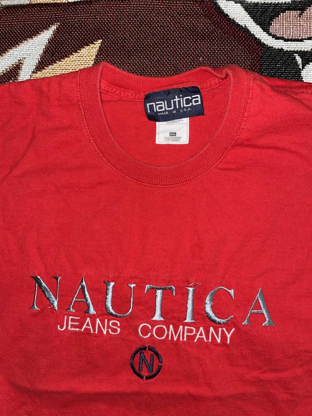 Nautica × Vintage Vintage 90s Nautica Jeans Embro… - image 2