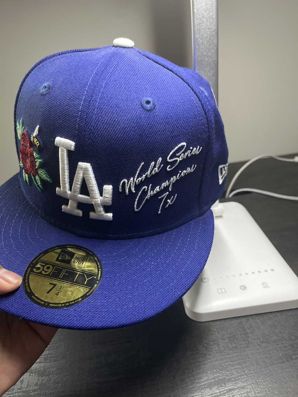 Black Los Angeles Dodgers Icy blue Bottom 2020 World Champions New Era  59Fifty Fitted