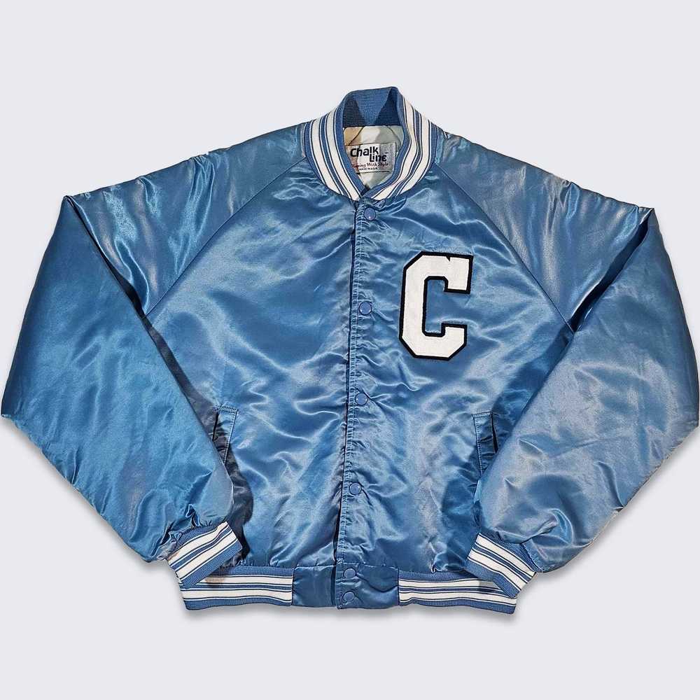 Cincinnati Bengals Vintage 80s Chalk Line Satin Bomber Jacket 