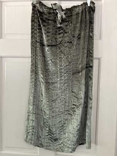 Other Silver grey velvet straight fit skirt