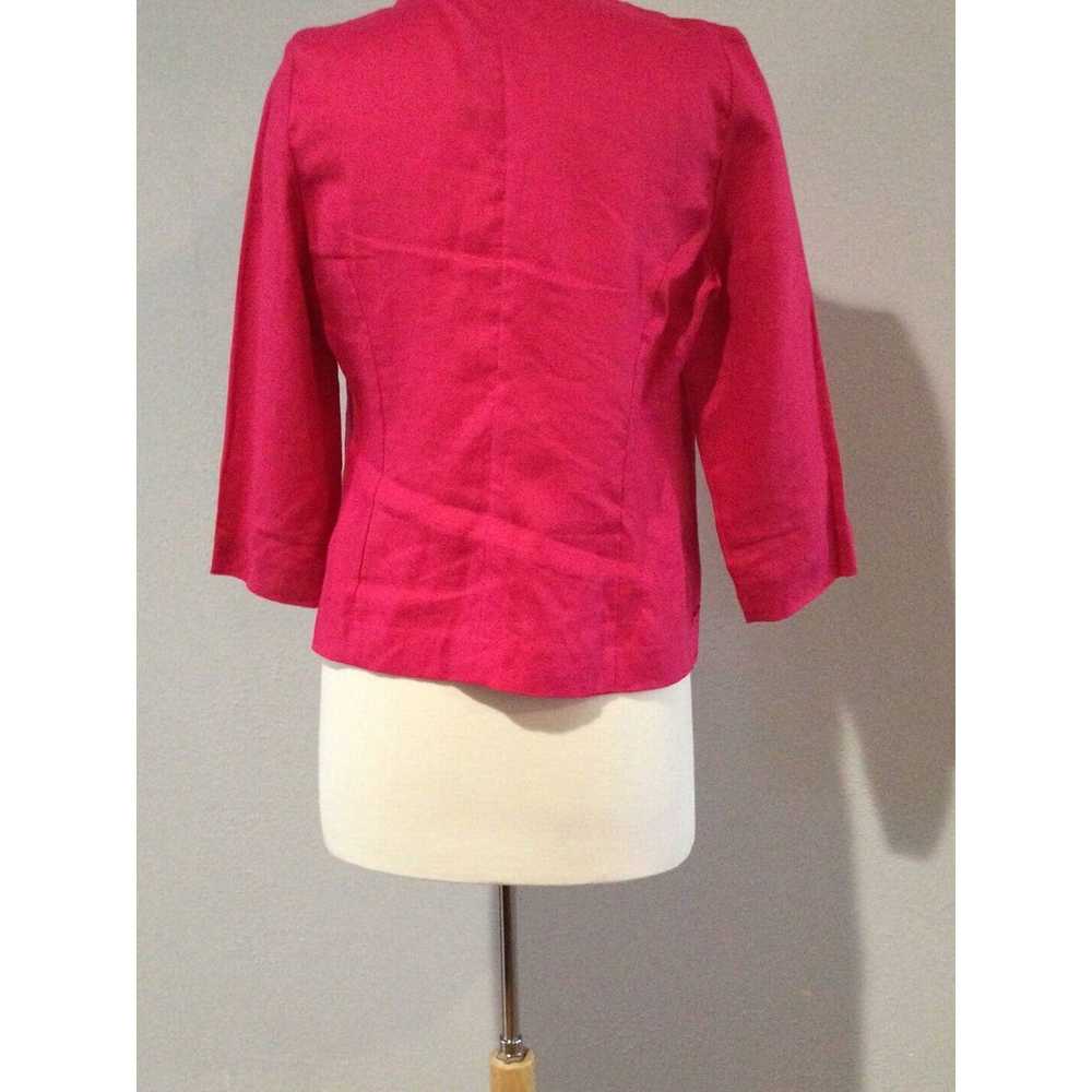 Chicos Chico's Hot Pink Cutout Design Blazer Styl… - image 11