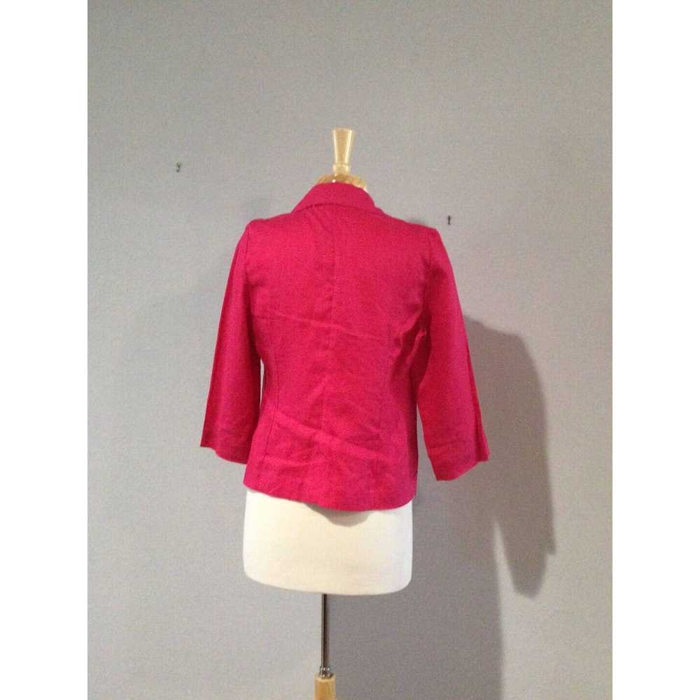 Chicos Chico's Hot Pink Cutout Design Blazer Styl… - image 9