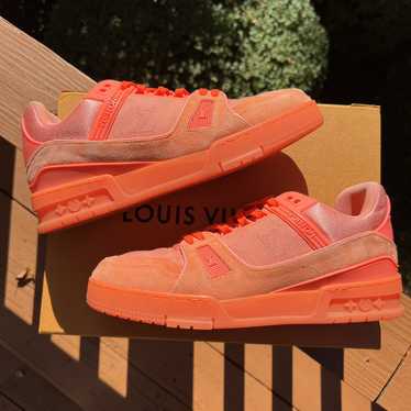 Buy Louis Vuitton LV Trainer Line Monogram Leather Low Cut Sneakers  Orange/White FD 0231 7 Orange/White from Japan - Buy authentic Plus  exclusive items from Japan
