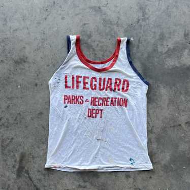 Streetwear × Vintage 70s Lifeguard Painters Tank T