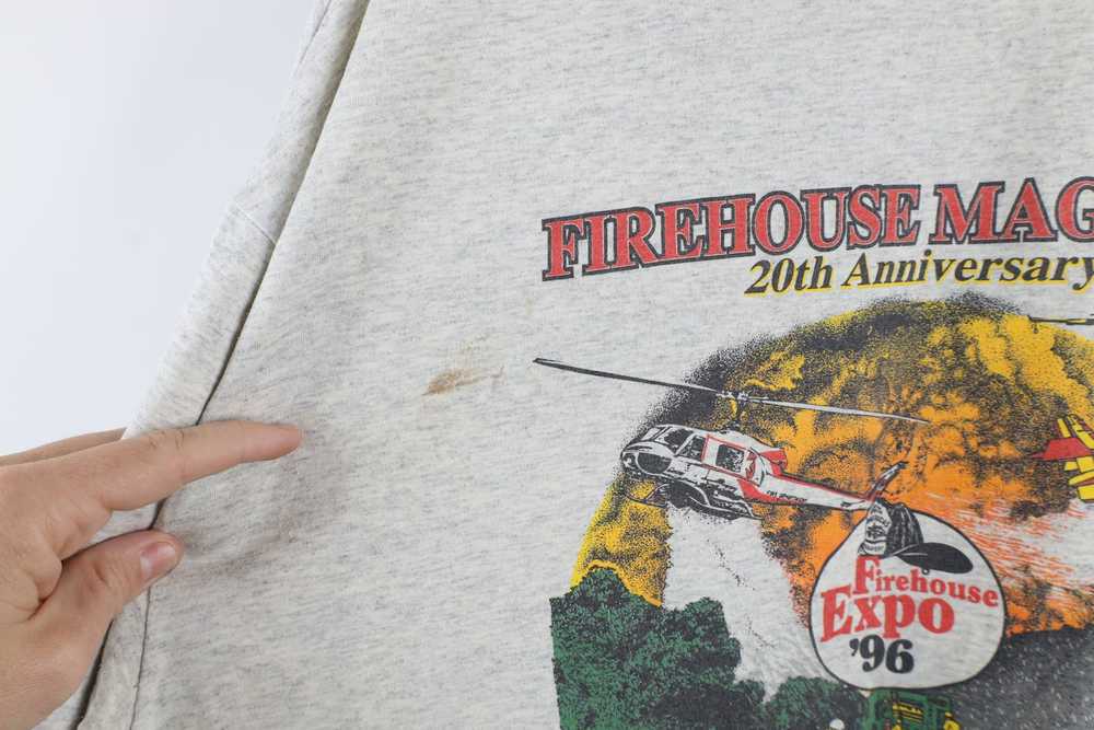 Vintage Vintage 90s Firehouse Firefighter Short S… - image 7