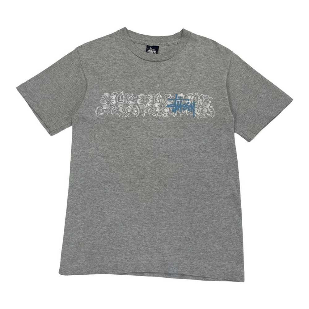 Stussy Vintage Stussy T-Shirt Grey 90s Made in US… - image 1