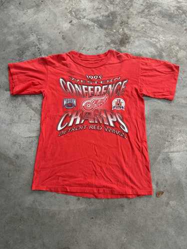 Made In Usa × NHL × Vintage detroit red wings wes… - image 1