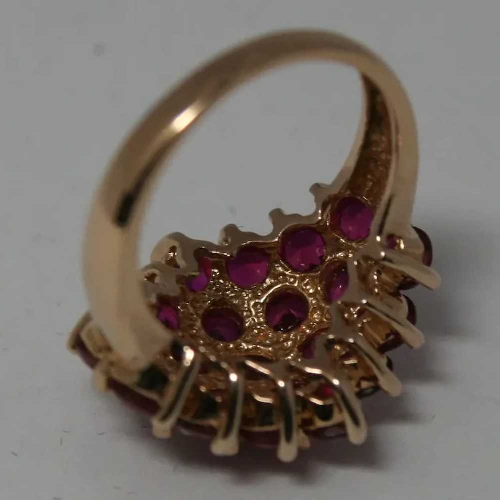 Lab Created Ruby Cluster Ring Size 6 - image 4