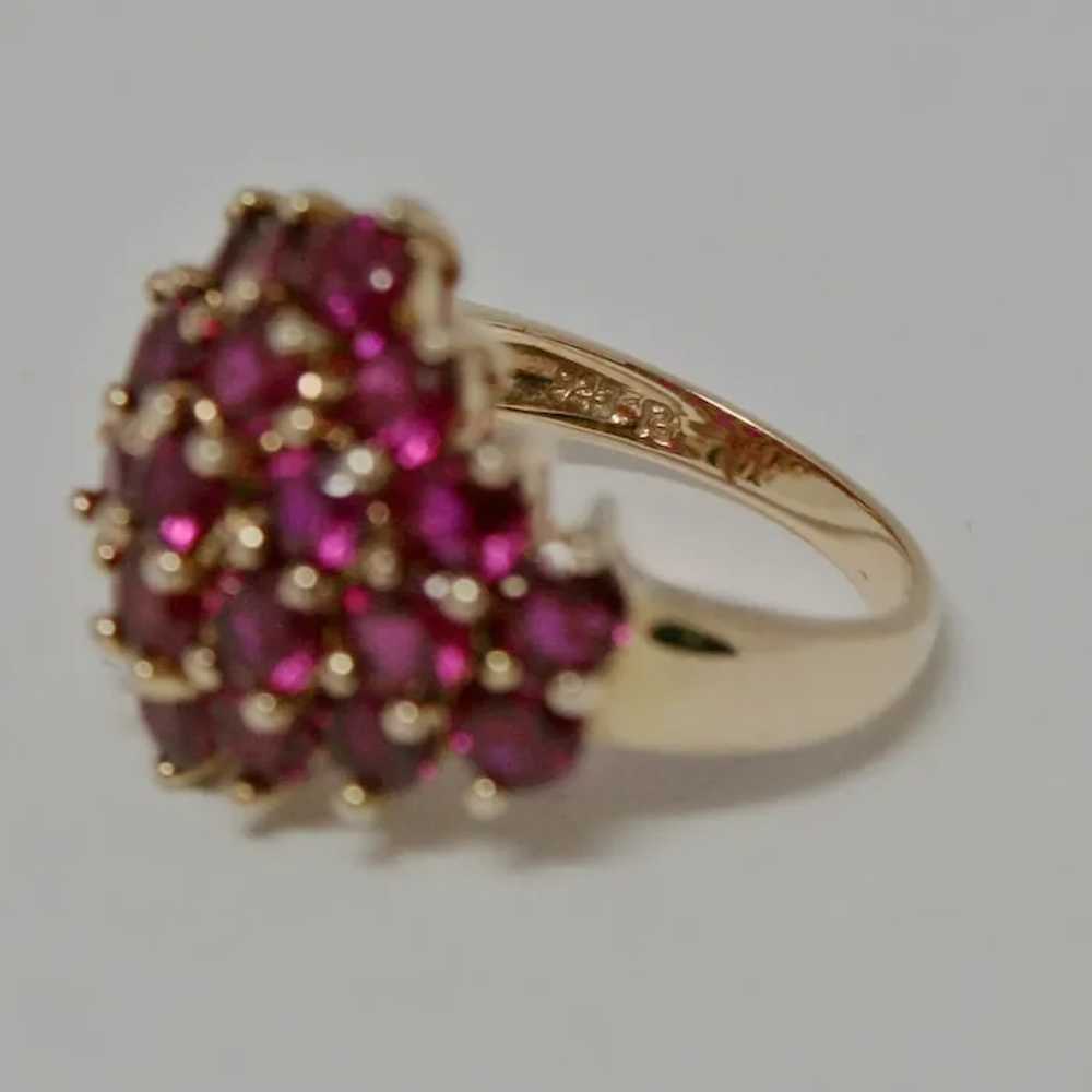 Lab Created Ruby Cluster Ring Size 6 - image 5