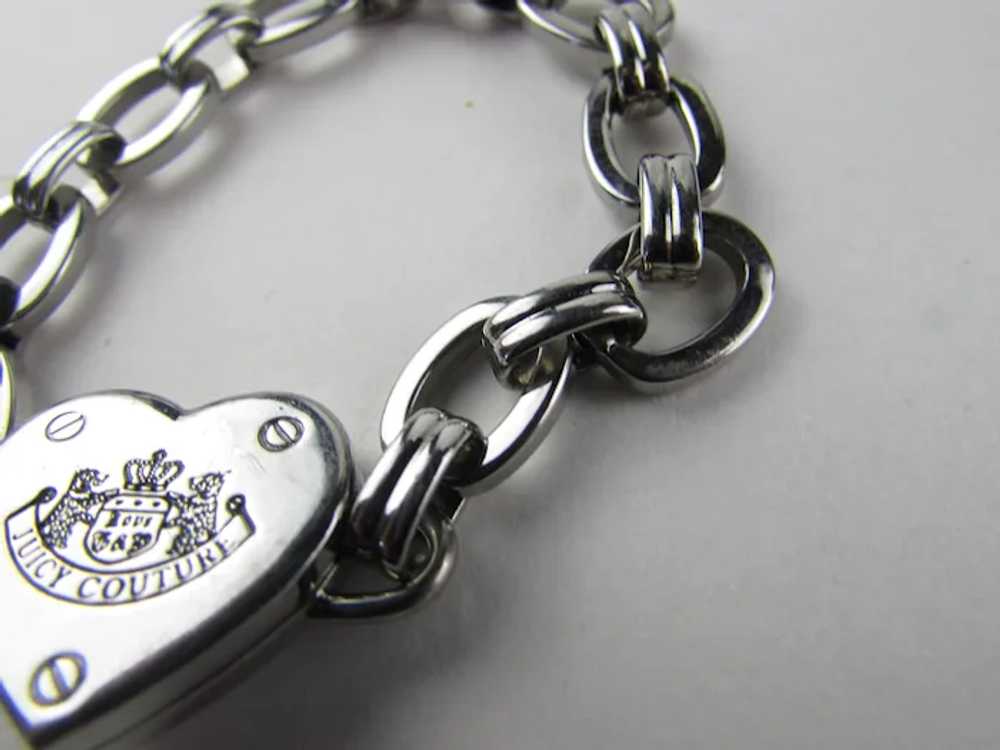 Juicy Couture Silver Tone Bracelet With Unusual H… - image 10