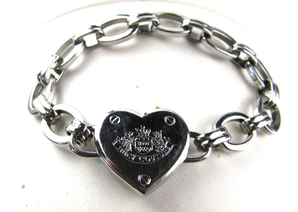 Juicy Couture Silver Tone Bracelet With Unusual H… - image 2