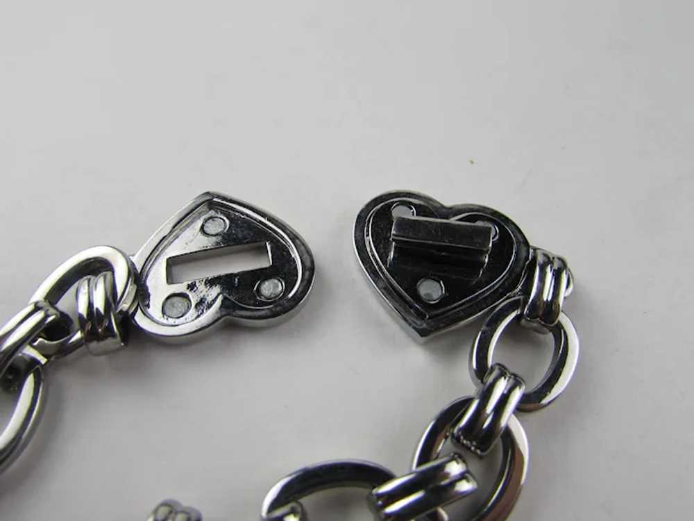Juicy Couture Silver Tone Bracelet With Unusual H… - image 5