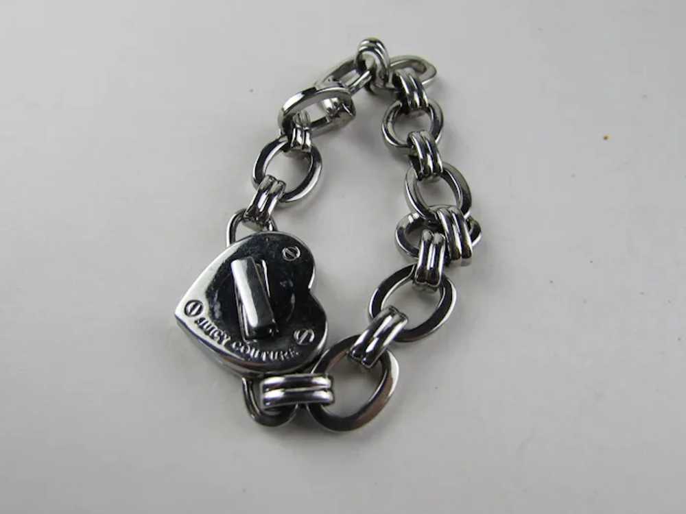 Juicy Couture Silver Tone Bracelet With Unusual H… - image 6