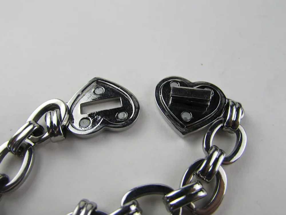 Juicy Couture Silver Tone Bracelet With Unusual H… - image 8
