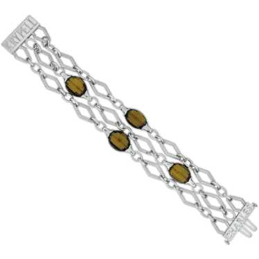 Charles Krypell 14K White Gold & Sterling Silver … - image 1