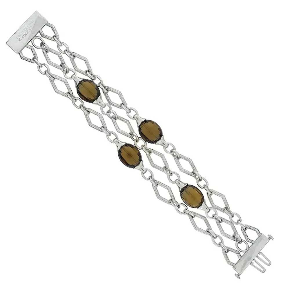 Charles Krypell 14K White Gold & Sterling Silver … - image 3