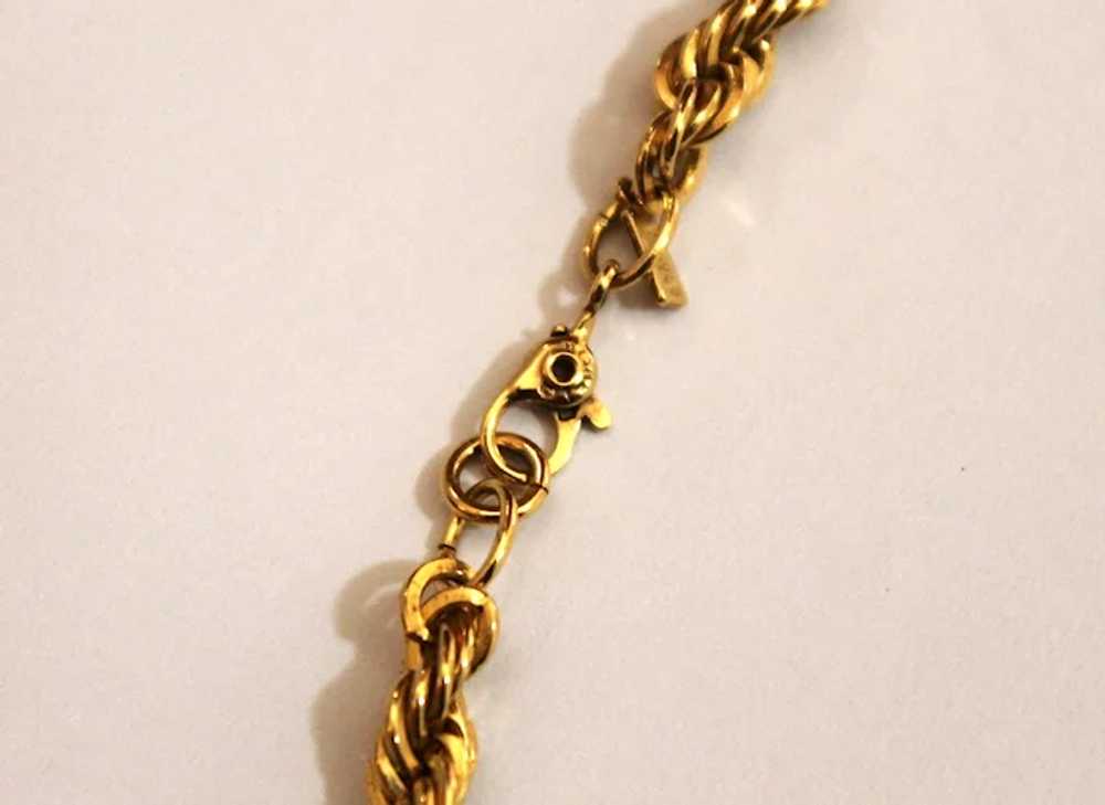 Monet Gold-Tone Twisted Rope Necklace - 18 Inches - image 4