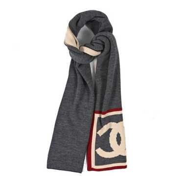 Chanel grey cashmere scarf - Gem