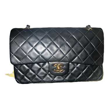 Chanel Black Quilted Leather Retro Clasp Flap Bag