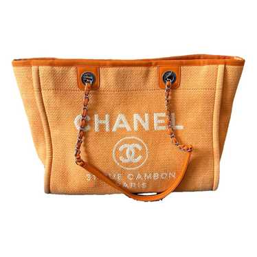 Chanel Deauville Chain cloth tote - image 1
