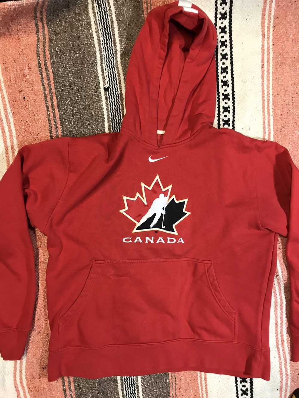 Nike × Vintage Nike hockey Center swoosh Canada �… - image 1