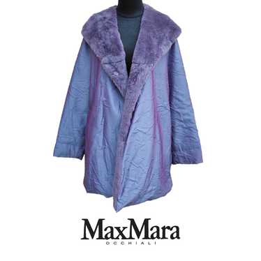 Alpacan %100 Long Gray Women's Jacket With Frost Fox Fur 