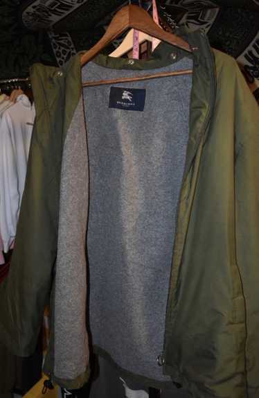 Burberry Vintage Burberry Zip-up Green Raincoat