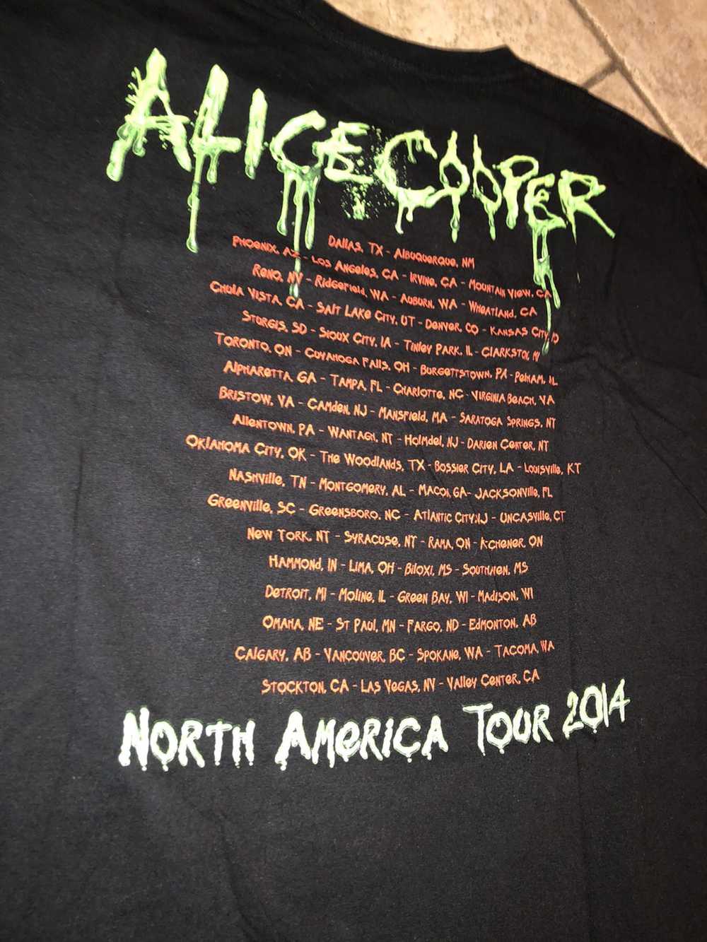 Band Tees × Tour Tee × Vintage Alice Cooper your … - image 4