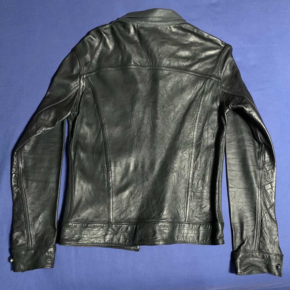 Longjourney Longjourney leather and coated jersey… - image 2